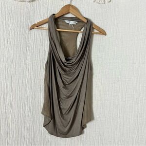 Trina Turk Shawl Neckline Champagne Tank size M